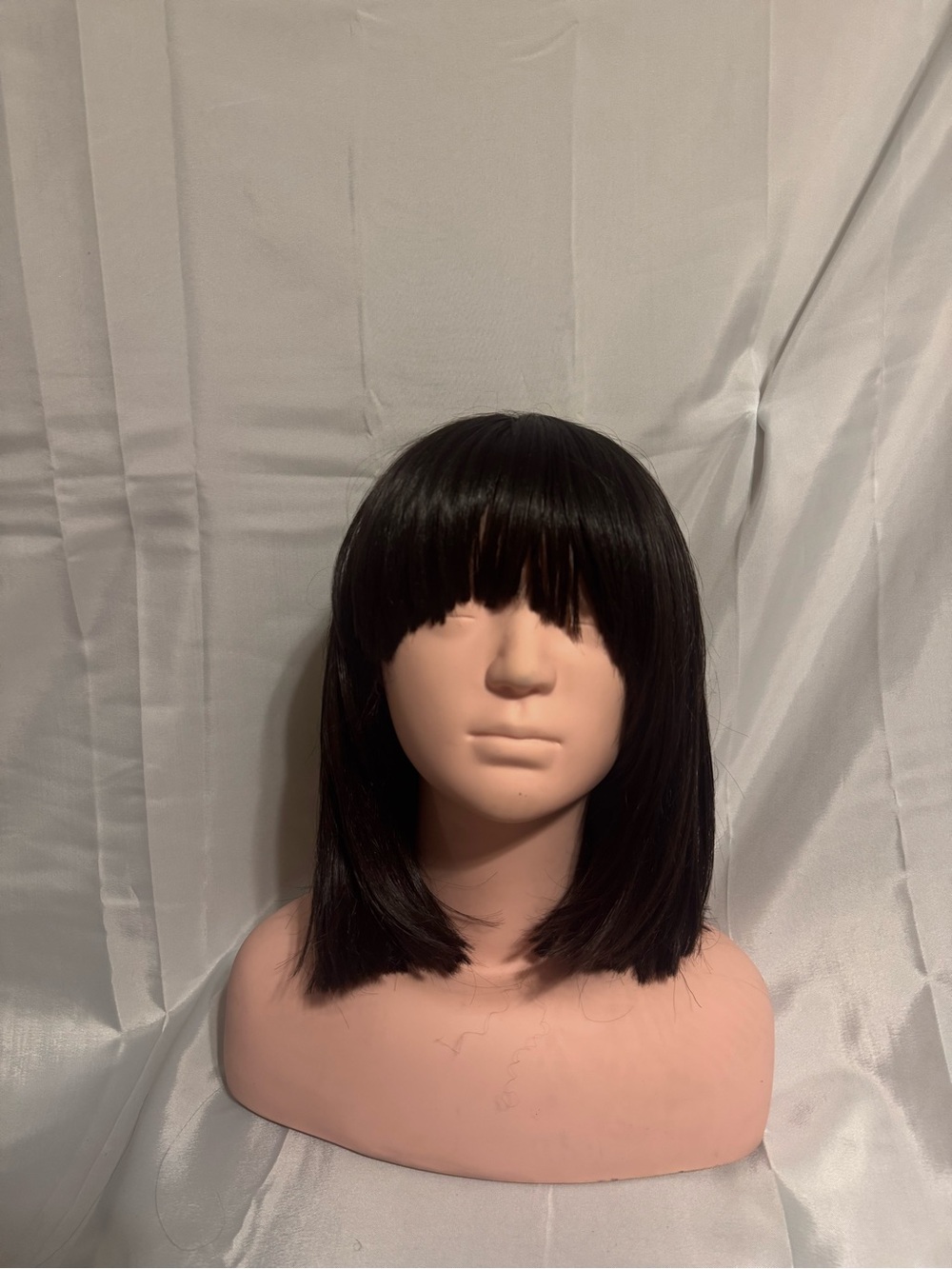 Classic Straight  Wig with Full Bangs -